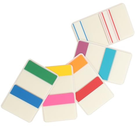 Veemoon 5 Bücher Mit Klebezetteln Registerreiter Selbstklebend Für Buchnotizen Beschreibbare Sticky Tabs Farbige Indexregisterkarten Für Büro Schule Und Zuhause