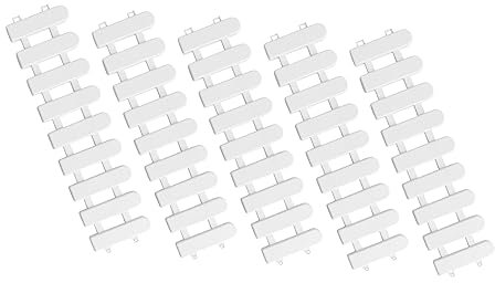 IMIKEYA 5Pezzi Recinto Decorativo per Staccionata Flessibile Adatta per Cortile e Decorazioni Natalizie Recinzione Portatile per Aiuole Te