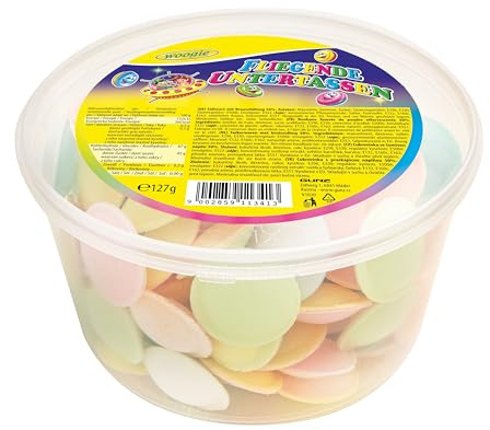 Fliegende Untertassen – 127 g ca. 100 Stück – Bunte Brause-UFOs aus Esspapier – Für Partys, Kindergeburtstage & Candy Bars
