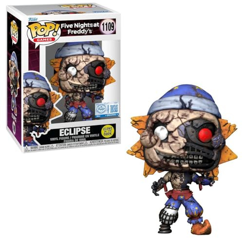 Funko Pop! Games Five Nights at Freddy's: Security Breach Eclipse Vinyl-Figur, leuchtet im Dunkeln, 11,7 cm hoch, #1109 exklusives Sammlerstück