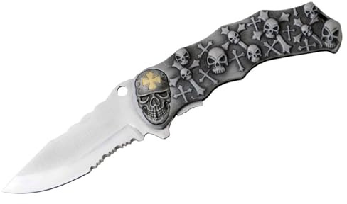 Unbekannt Kyu Line Taschenmesser - Totenkopf