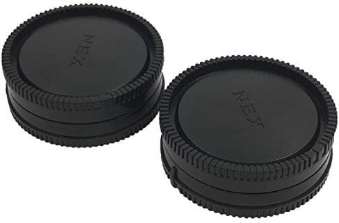 HomyWord 2 PACK Body Cap & Camera Rear Len Cover Set for Sony E-Mount NEX Mirrorless Sony Alpha A6500 A6300 a6000 a5100 a5000 a3000