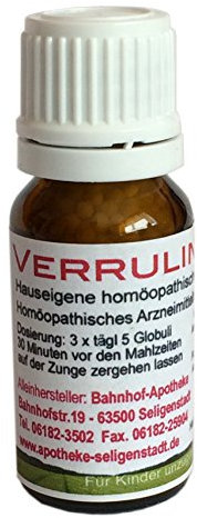Verrulind Globuli - 10 g - klassische Homöopathie aus deutscher Traditionsapotheke