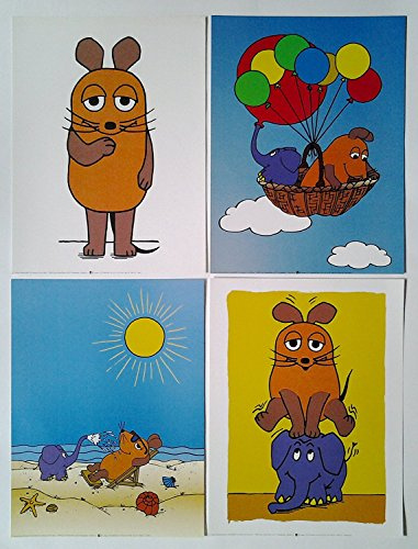 Poster+ Die Sendung mit der Maus: Kleinformat Set - 4 Verschiedene