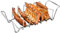 Rosenstein & Söhne Rippchenhalter Grill: 2in1-Sparerib-Halter und Bratenkorb für Grill und Ofen, Edelstahl (Grillhalter, Grillguthalter, Grillkorb)