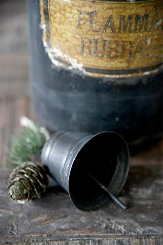 Jeanne d´Arc Vintage Weihnachtsglocke Girlande Glocken Bell H 6cm Antikfinish GOD JUL