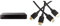Sony BDP-S3700 Blu-ray-Player (Super WiFi, USB, Screen Mirroring) schwarz & Amazon Basics Hochgeschwindigkeits-HDMI-Kabel 2.0, Ethernet, 3D, 4K-Videowiedergabe und ARC, 1,8 m, 2er-Pack
