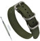 MZBUTIQ 21mm Grün Uhrenarmband Nylon Watch Straps Ersatz Herren Damen Matte Silberne Schnalle