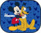 Mickey Mouse Auto-Seitenvorhänge 44x35 cm Blauer Mickey-Mouse-Sonnenschutz, Rot/Ausflug, einfarbig (Getaway Solids)