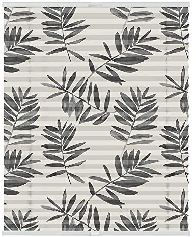 Lichtblick Plissee Klemmfix mit Motiv, ohne Bohren, Verspannt, Blickdicht, Lichtdruchlässig, Made in Germany, Julia Schumacher, Black Watercolor Branches - Schwarz 100 x 130 cm (B x L)