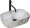 Rea Lavabo à poser, en céramique, rectangulaire, pierre marbrée, 33 x 46 cm, gris