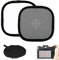 GraueKarte Weißabgleich Karten 30 cm Faltbare 18% Doppelseitige Graukarte Portable Focus Board Weiß Ausgleich Fokuskarte Eferenzkarte mit Tragetasche für Digital Kamera Fotografie Zubehör