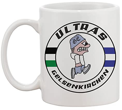 Ultras Gelsenkirchen Weiße Tasse Kaffee Tee Männer Frauen Keramik Coffee Tea Mug Cup
