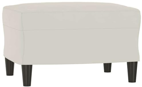 vidaXL Sitzbank, Multifunktionale Bank Polsterbank, Bettbank Garderobenbank mit Holzbeinen, Flurbank Fußhocker für Wohnzimmer, Modern, Creme Samt