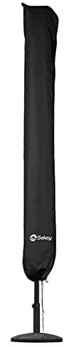 Sekey Sonnenschirm Schutzhülle mit Stab, Abdeckhauben für Ø 400cm / 240x330cm Gartenschirm, 220×30/50 cm Abdeckung für Marktschirm, 100% Polyster wasserdicht