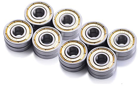 GRUNI Kugellager 16PCS 608ZZ Z Karbonstahl High Speed Mute Kugellager ABEC-11 Rollschuhe Tretroller Skateboard Kugellager