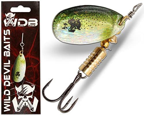 Wild Devil Baits Spinner Raubfisch Köder Kunstköder Spoon Angelköder (6g, Ayu)