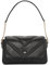 DKNY Women's Flap Shoulder Bag, Black/Gold