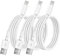 1M Câble Chargeur iPhone certifiés MFi,3 Pack Cordon de câble Apple Lightning vers USB 1 mètres pour iPhone 14/13 Pro Max/12 Pro/11/11Pro/11Max/X/XS/XR/XS Max/8/7/6S/6/5S/5C/Se/iPad