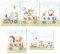 Calmondo 5er Set Kinderbilder Zug Lokomotive | Wand-Poster, Tierbilder, Geschenkidee für Kinder & Babys, Wandbilder für Junge und Mädchen, Deko für Kinderzimmer & Babyzimmer | A4