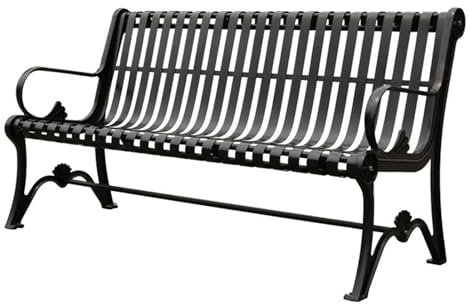 AZHANGYB Gartenbank Metall 2 Sitzer, Sitzbank Garten Metallbank Balkonbank Terrassenbank Parkbank Vintage Ruhebank Bank FüR Balkon Outdoor Terrasse