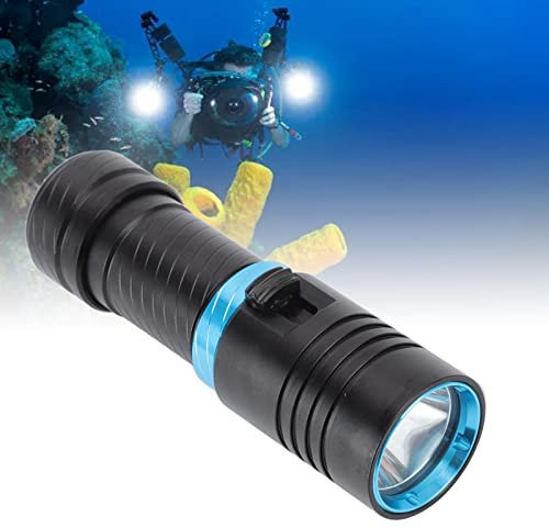 Linterna De Buceo 5000LM Luces De Buceo Recargables IPX8 Impermeable Bajo El Agua 100 Metros Linternas LED Luces De Antorcha Sumergibles Súper Brillantes Para Debajo Del Agua Cueva De Snorkel En Aguas