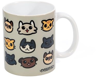 Nekoniko Taza de cerámica de gatos - 325 ml