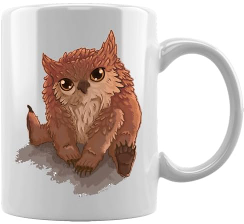 Owlbear - Baldurs Gate 3 Tasse en Céramique Blanche De Bureau Tasse Thé Café à La Maison Ceramic White Mug