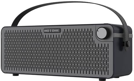 Hotone Gitarrenverstärker Bluetooth Multifunktionaler Touchscreen Gitarre Bass IR Gehäuse mit Multi FX Stereo Mobile APP Pulze (Schwarz)