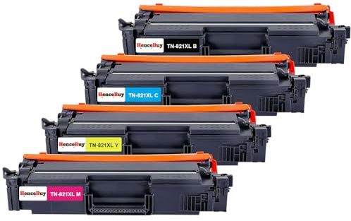 HenceBuy TN821 Toner Kompatibel für Brother TN-821 TN-821XLBK Ersatz für Brother HL-L9430CDN HL-L9470CDN MFC-L9630CDN MFC-L9670CDN MFC-L9670CDN MFC-L9630CDN Drucker (Schwarz Cyan Gelb Magenta)