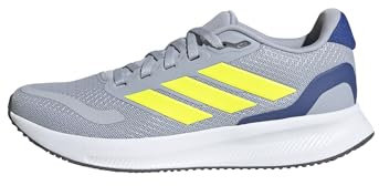 adidas RUNFALCON 5 Shoes Junior, Zapatillas, halo Silver/Lucid Lemon/Team Royal Blue, 25 EU
