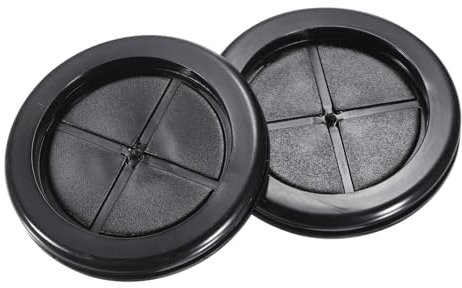 QUARKZMAN Pasacables de Goma Redondo de Doble Cara, Diámetro de Montaje de 50 mm, Diámetro Interior de 42 mm, para Protección de Cables, Juego de 4 Unidades