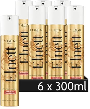L'Oréal Paris Elnett Ultra-Feines Haarspray, Normaler Halt, 6 x 300 ml