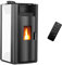 Stufa a pellet aria Anita 15 kW Bianco Sannover