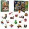 Mould King 10164 MOC Adventskalender für Weihnachten Bausteine, 694 Teile Klemmbausteine Bausätze Spielzeug Weihnachten Urlaubsgeschenke für 8+ years Jahre