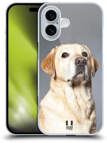 Head Case Designs Blonde Labrador Retriever Dog Popular Dog Breeds Hard Back Case Compatible With Apple iPhone 16