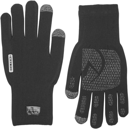 SEALSKINZ Uni Anmer wasserdichte Allwetter-Handschuhe, atmungsaktiv, Schwarz, Größe XL, Schwarz