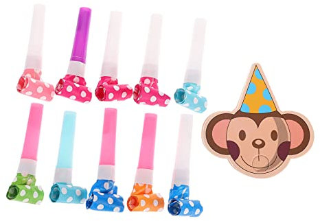 ibasenice 10sätze Lustige Geburtstagsparty-tröten Mit Affen- Bunte Die Spaß Und Musik Für Erwachsene Bringen Party-accessoires Für Feiern Und Feste