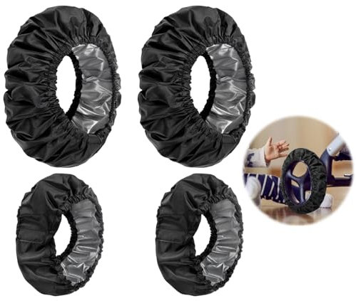 4 Stück Radabdeckungen Für Babys,Radabdeckungen Für Kinderwagen,Kinderwagen Radabdeckung,Kinderwagen Reifen überzieher,Radabdeckungen Für Rollstühle,Für Kinderwagen Staubdicht Kinderwagen Zubehör