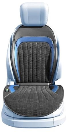 NADCFN Auto Sitzauflagen 1 Stück Lüftersitzkissen Auto belüftetes Kühlsitzkissen Automotive einstellbar 16 Lüfter Belüftungssitzbezug Auto-Schonbezüge(16fan Black Massage)