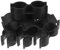 VILLCASE 12Pcs Double Pipe Clamp Plastic Panel Clips for Chain Link Fence Versatile Tube Fasteners for Shelving Garden Boat Hooks and More Durable and Stable Design