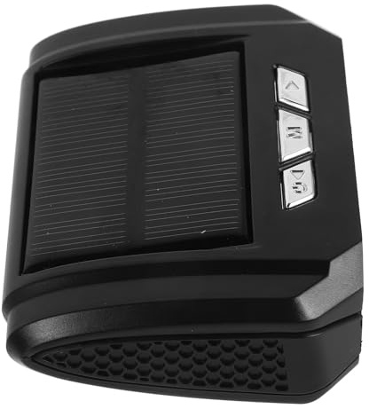 SOPOTUTU Digitale Auto Uhr mit Temperatur und Datumsanzeige Solarbetriebene Selbstkalibrierender Mechanismus Abs Gehäuse für Armaturenbrett im Auto Geeignet