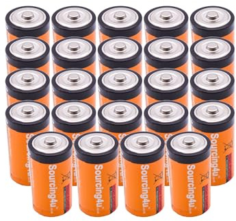 Alkaline C Cell Batteries LR14 1.5V Long Lasting High Power Batteries for Toys, Torches, Radios & Household Devices