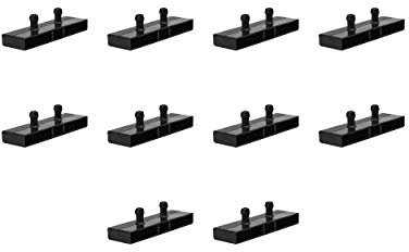 38 mm Doppel-Lattenhalter-Kappen aus Kunststoff für Metallbettgestelle, 10 Stück