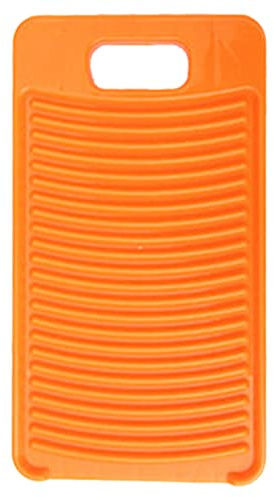 MZD Plastic Mini Washboard Washing Board for Kids Shirts Clean Laundry Lime (Orange)