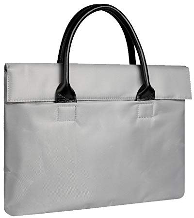 Women's 11 inch Laptop Large Casual Handbags Nylon Top-Handle Bag for Beach Travel Shopping School Work Holiday Shoulder Tote Bags,Grey