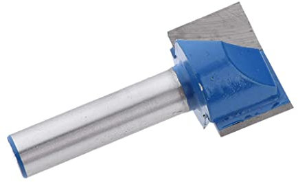 Fenteer DIY Nutfräser zweischneidig, aus HM für Lange Lebensdauer, 8mm Schaft, Schneiddurchmesser Auswählbar, 8x22mm