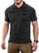 M-Tac Herren Taktisches Poloshirt Coolmax® – Atmungsaktiv, Antistatisch & Schnell Trocknend für Outdoor, Security & Militär, Schwarz, L