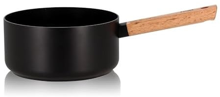 OGO LIVING - Casserole en aluminium et manche en bois 20cm - 7930237 - compatible tous feux dont induction