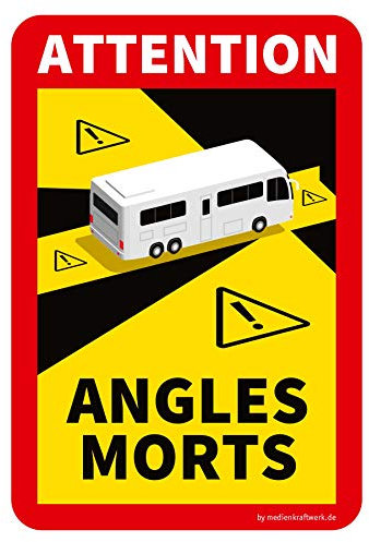 medienkraftwerk Toter Winkel/Angles Morts Wohnmobil Warnschild - magnetisch (3)